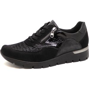 Waldläufer - 626K02 Veterschoenen - Zwart - Leer Combi