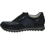 Waldläufer - 923019-302-194 - Veterschoenen - Blauw - Suède - Rubber Zool