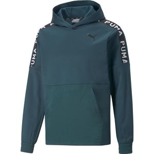 Puma Fit Pwrfleece Casual Sweater Heren Groen L