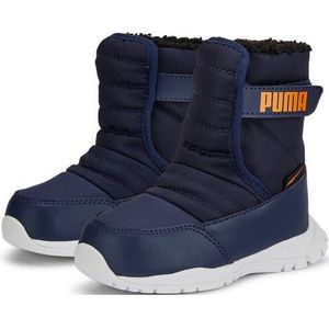 PUMA Nieve Boot WTR Ac Inf Sneakers voor kinderen, uniseks, Peacoat Vibrant Oranje Blauw, 21 EU
