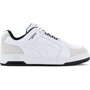 Puma, Schoenen, Heren, Wit, 42 1/2 EU, Leer, Retro Lage Sneaker Wit/Grijs Herenschoen