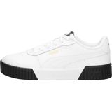 PUMA Carina 2 0 Dames Sneakers - Puma White-Puma White-Goud-Puma Black