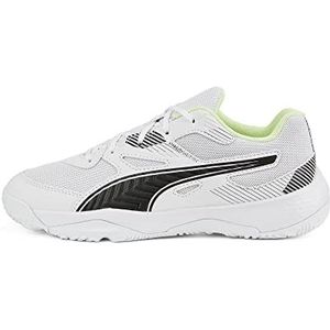 PUMA Solarflash Ii uniseks-kind Indoor sportschoen, White Black Fizzy Light Yellow, 28 EU