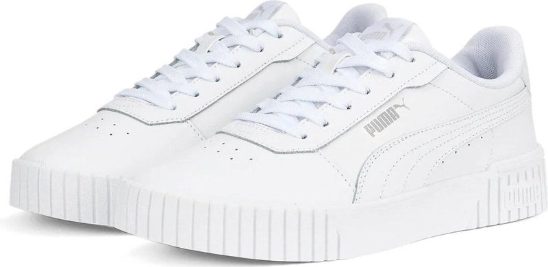 PUMA - Carina 2.0 - Sneaker - Wit - Leer - Rubberen Tussenzool