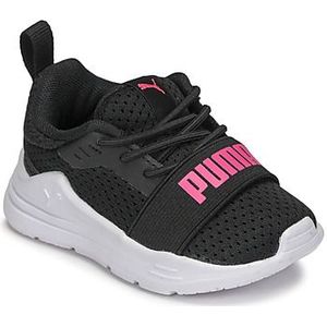 PUMA Wired Run AC Inf Sneakers voor kinderen, uniseks, Puma Black Sunset Pink, 22 EU