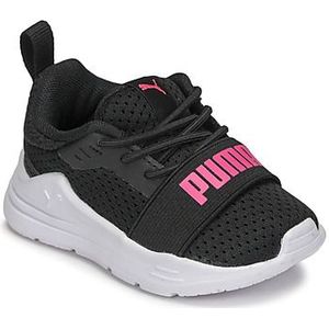 Sneakers Wired Run AC PUMA. Canvas materiaal. Maten 24. Zwart kleur