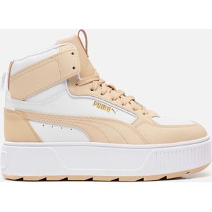 PUMA Dames Karmen Rebelle Mid Sneaker, wit-licht zand, 6 UK, Wit, 39 EU