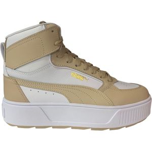 PUMA Karmen Rebelle Mid damessneaker, wit-licht zand, 40,5 EU