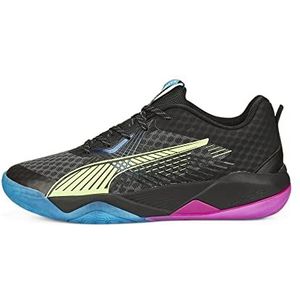 PUMA Unisex's Eliminate Power Nitro Ii Indoor Court Schoen, Puma Black Fizzy Light Ocean Dive Festival Fuchsia, 42 EU