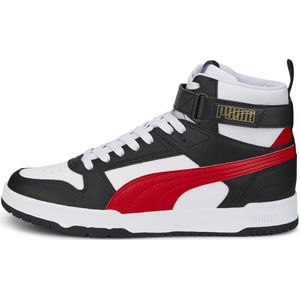 PUMA RBD Game Unisex Sneakers - Wit/Rood/Zwart - Leer