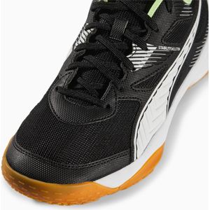 PUMA Zonnevlam II Indoor sportschoen uniseks-volwassene, Puma Zwart Puma Wit Fizzy Light Gum, 46.5 EU