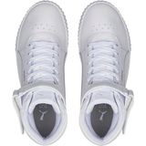 PUMA Carina 2,0 Mid Dames Sneakers - Wit/Zilver - Maat 38,5