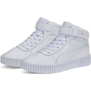 PUMA Carina 2,0 Mid Dames Sneakers - Wit/Zilver - Maat 40,5