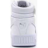 PUMA - Carina 2.0 Mid - Sneakers - Wit/Zilver - Gerecycled Materiaal