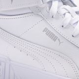 PUMA - Carina 2.0 Mid - Sneakers - Wit/Zilver - Gerecycled Materiaal