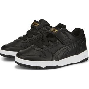 PUMA RBD Game Low AC+PS Unisex Sneakers - Black/TeamGold/White - Maat 32