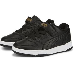 PUMA RBD Game Low AC+PS Unisex Sneakers - Black/TeamGold/White - Maat 33