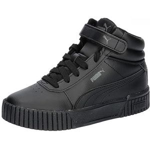 PUMA Carina 2.0 Mid PS Meisjes Sneakers - Puma Black-Puma Black-Dark Shadow - Maat 33