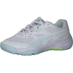 PUMA Solarflash Ii uniseks-kind Indoor sportschoen, Puma Wit Nitro Blauw Fizzy Light, 31 EU