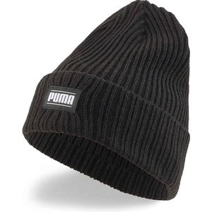 PUMA Ribbed Classic Cuff Beanie Unisex Muts - Zwart - Maat One Size