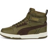 PUMA - Rbd Game Wtr Jr Sneaker - Groen - Leer - Met Klittenbandsluiting