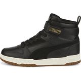PUMA - Rbd Game Wtr Jr - Sneaker - Zwart - Bovenwerk van Leer - Rubberen Zool