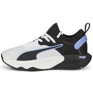 PUMA Pwr Xx Nitro WN's gymnastiekschoen voor dames, Puma Wit Puma Zwart Elektro Paars, 37.5 EU