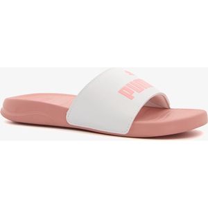 PUMA Popcat 20 Unisex Slippers - White/ApricotBlush - Maat 37