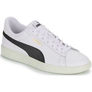 PUMA Smash 3.0 L, Baskets Unisexe-Adulte, Puma White Puma Black Puma Gold Frosted Ivory, 44 EU