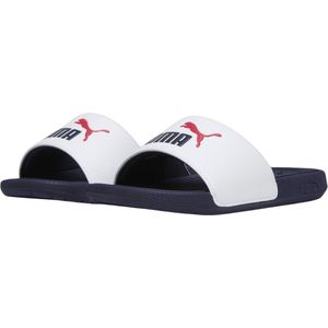 PUMA Unisex Kid's Cool Cat 2,0 Ps Slide Sandal, Puma Wit Puma Navy voor All Time Rood