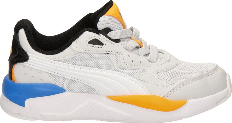 PUMA X-Ray Speed AC PS sportschoenen voor kinderen, uniseks, meerkleurig (Feather Grey PUMA White Victoria Blue Zinnia), 32 EU, Featured Grijs-poema wit-victoria blauw-zinnia, 32 EU