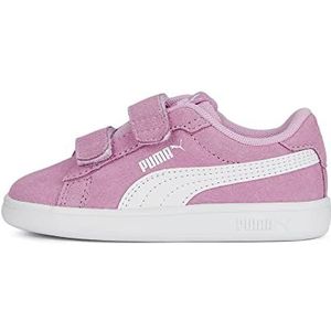 PUMA Smash 3.0 SD V Inf Sneakers voor kinderen, uniseks, Lilac Chiffon PUMA White, 21 EU