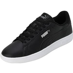 Puma Smash 3.0 Leder-Sneaker 11 - PUMA white/PUMA black/PUMA gold 42.5 für Herren, schwarz, Gr. 41 EU / 7,5 UK