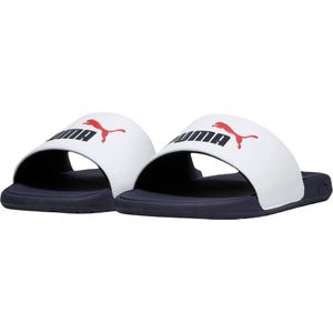 PUMA Cool Cat 2.0 Jr gladde sandalen, uniseks, kinderen, PUMA WHITE-PUMA NAVY-VOOR ALLE TIME RED