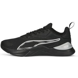 PUMA Infusion WN's Road hardloopschoen voor dames, zwart zilver, 39 EU