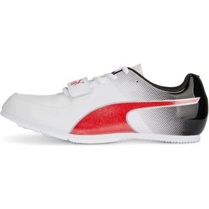 PUMA evoSPEED Long Jump 10 atletiekschoenen, Wit/Zwart/Rood