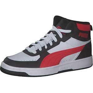 PUMA Rebound Joy Sneaker voor heren, Puma Wit voor alle tijden Rood Puma Zwart, 42 EU