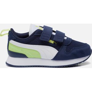 Puma Unisex R78 V PS sneakers voor kinderen, Puma marineblauw, PUMA wit, Lily Pad, 33 EU