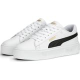 PUMA - Smash Platform v3 - Sneakers - Zwart/Wit/Goud - Gerecycled Materiaal