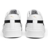 PUMA - Smash Platform v3 - Sneakers - Zwart/Wit/Goud - Gerecycled Materiaal