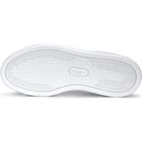 PUMA - Smash Platform v3 Sneakers - Wit/Zilver - Leren Bovenwerk - Rubberen Buitensole
