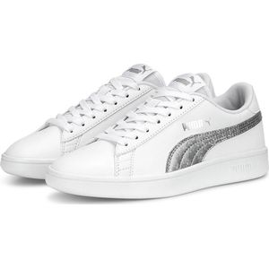 Puma Smash V2 Metall Junior Hardloopschoenen Wit EU 37 Jongen