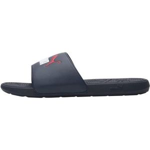 PUMA Cool Cat 2.0 Slide Sandalen voor heren, Parisian Night PUMA Wit Rood