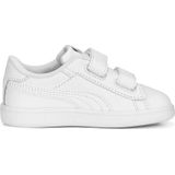 PUMA - Smash 3.0 - Leren Sneakers - Grijs/Wit