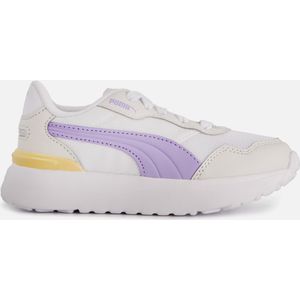 PUMA R78 Voyage PS Sneakers voor meisjes, Puma White Vivid Violet Veer Gray 01, 29 EU