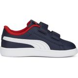 Puma - Smash 3.0 - Babytrainers - Wit - Leer