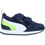 Puma R78 V Klittenband Sneaker - Jongens - Wit/blauw - Maat 20