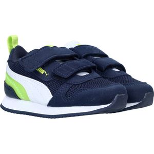 Puma R78 V Klittenband Sneaker - Jongens - Wit/blauw - Maat 21