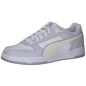 PUMA Rbd Game Low Sneakers voor heren, Puma Wit Vapor Gray Spring Lavender PUMA Goud