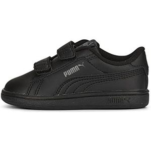 PUMA Smash 3.0 L V Inf Sneakers voor baby's, uniseks, Puma Zwart Shadow Gray, 21 EU